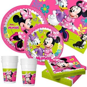 ColorBaby Minnie Partyservies Happy Deluxe 89-delig (16 services)