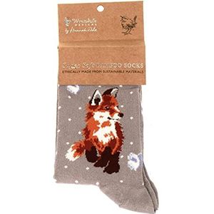 Wrendale Designs - Sokken 'Born To Be Wild', Vos, Medium-Large