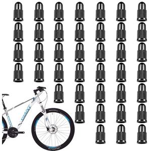 DERJDISF Ventieldopjes Fiets - Set van 40 Presta-ventieldoppen, Multifunctioneel en Kleurrijk, Geschikt voor Racefiets, Mountainbike, Ventieldoppen voor Fietsen
