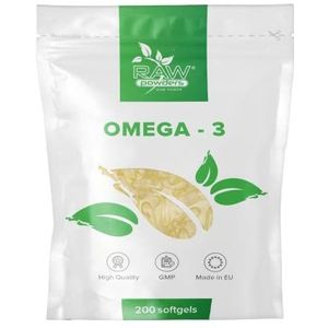 RP Omega 3 Visolie 1000mg Capsules | 200 Capsules | Met EPA & DHA & Vitamine E | Vervaardigd in ISO Gelicentieerde Fabrieken