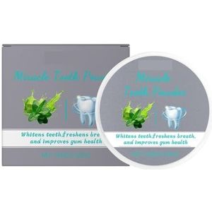 Munttandpoeder - Vermindert Vlekken Op Het Tandoppervlak, Verbetert de Charme Van Een Witte Glimlach, Zorgt for Langdurige Frisheid(2pcs)