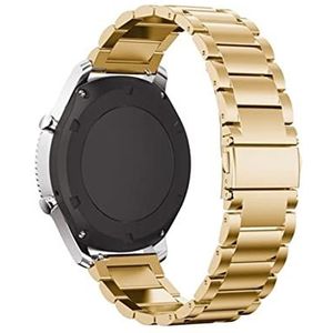 INEOUT Hoogwaardige horlogeband Geschikt compatibel met Garmin VivoActive 3 Music VivoMove 3 Lux-stijl HR Metalen anti-val duurzaam polshorloge riemen (Color : Gold, Size : VivoMove Lux)