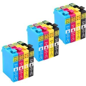 Inktpatroon 4 kleuren T603 603XL, compatibel met XP2100 XP2105 XP3100 XP3105 XP4100 XP4105 WF2810 WF2815 WF2830(3SET (603XL))