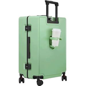 Koffer Bagage Multifunctionele Handbagagebeveiliging Anti-diefstal Harde Bagage Met Grote Capaciteit Reiskoffer (Color : Grün, Size : 24 in)