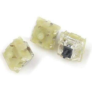 JJCFGRDM 10-pack SMD RGB mx schakelaar 3-pins mechanische toetsenbordsnelheid zilver stil rood blauw roze schakelaars (kleur: stil zwart 3 pins)