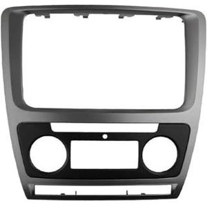 Autoradiopaneel 2 Din Radio Dashboard Voor Skoda Voor Octavia Audio Stereo Paneel Montage Installatie Dashboard Kit Trim Frame Adapter Autoradioframe(Auto AC)