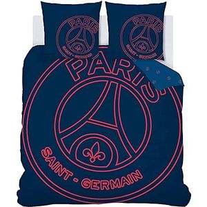 NNKI Blauw beddengoed PSG beddengoed set voetbal Frankrijk Parijs Saint Germain patroon Super zacht slaapcomfort microvezel dekbedovertrek