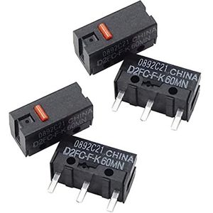 xbiez Microswitch D2FC-F-K Rood 60M Klikken Knop Accessoires Onderhoud