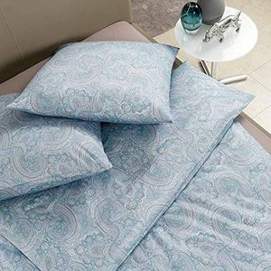 ESTELLA Beddengoed Azur | 155 x 220 + 80 x 80 cm | strijkvrije interlock-jersey-kwaliteit | onderhoudsvriendelijk en geschikt voor de droger | ideaal beddengoed voor vier seizoenen | 100% katoen