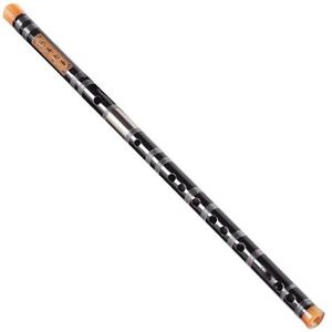 bamboe fluit set Verfijnd Professioneel Speelinstrument Bamboefluit Dwarsfluit Volwassen Beginners Fluit Zwart (Color : D)