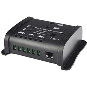 Zonne-laadregelaar, 1 2V/24V 10A Duo batterij opladen zonne-controller for leadzuur RV-zonne-oplaadcontroller(12V 24v 10A)