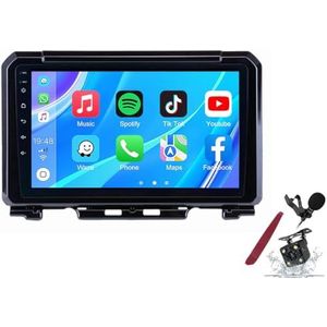 Android 14 Autoradio Sat Navi voor S-uzuki Jimny (2019-2020) 9 Inch Touchscreen Multimedia Speler met Draadloze Carplay GPS Navigatie FM RDS Bluetooth 5G-WiFi SWC DSP,M120s