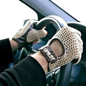 AutoScheich® Autobestuurder Handschoenen Retro Vintage Lamsleer Bruin