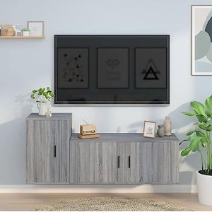 CBLDF Meubels-sets-2-delige tv-kast set grijs Sonoma Engineered Wood