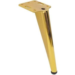 4 Stuks Metalen Poten for Meubels Salontafel Voeten 15/18 Cm Bureaustoelen Banken Dressoir Badkamerkast Vervanging benen Zwart Goud Cheerfully (Color : Gold-18cm-4pcs)