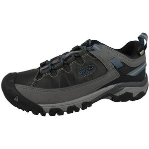 KEEN Men's Targhee iii Leather wp-m Hiking Shoe, Steel Grey/Captains Blue, 11.5 M US