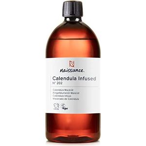 Niassance Marigoldolie (Calendula-Infusieolie) (nr. 202) 900 ml - Doordrenkt in Zonnebloemolie, Natuurlijk, Wreedheidvrij - voor Huid, Lichaam, Aromatherapie, Massage