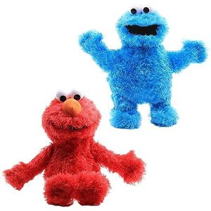 Laruokivi Elmo & Cookie Monster Knuffels Knuffels Zachte Pluche Pop Figuur 2 stuks