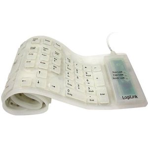 LogiLink - Toetsenbord - Siliconen - Waterdicht - Vuilafstotend