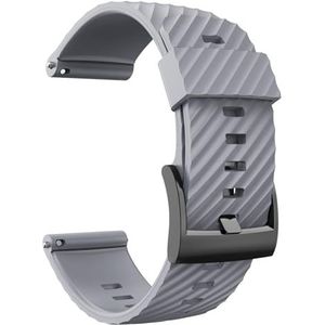 Jeniko Compatibel met Suunto 7 siliconen horlogeband 24 mm Quick Fit polsband Compatibel met Suunto 9 Baro Suunto Spartan Sport pols HR-armband D5 riem (Color : Gray, Size : SUUNTO 7_24MM)