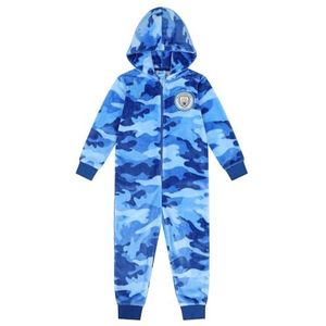 Manchester City - Camouflage Fleece Slaappak - Blauw - Jongens