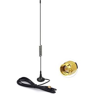 Bingfu DAB Car Antenna SMA Adapter Magnetic Mount with 5M 16.4ft Extension Cable Antenna for Blaupunkt Pioneer Clarion Alpine DAB+ Radio