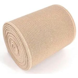 5 cm geïmporteerde rubberen band, gekleurde elastische band, dubbelzijdige en dikke elastische tape kleding naaien accessoires-lichte koffie