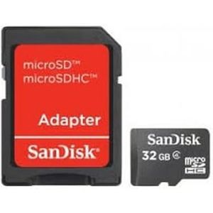 SanDisk SDSDQM-032G-B35 microSDHC 32GB geheugenkaart, zwart