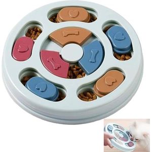 TSKDKIT Hondenpuzzel, speelgoed, feeder, hondenspeelgoed, intelligentie, hond, puzzel, educatiespeelgoed, hondenspeelgoed met antislip, slow feeder, puzzel, kom voor puppy's en huisdieren