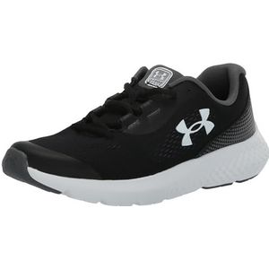 Under Armour Ua BGS Charged Rogue 4 Sneaker voor jongens, Zwart Castlerock Wit, 40.5 EU