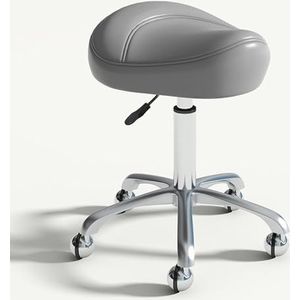JAVPTAV Zadelstoel, zadelkruk rollende draaibare ergonomische zadelkruk tandartsstoel schoonheidskruk in hoogte verstelbaar voor tandarts, salon, massage, kantoor (A6)