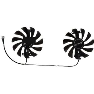 2 stuks/set, videokaartkoeler voor GALAX GTX 1070 EX, voor 1080 EXOC-SNPR zwart, voor 1070Ti EX-SNPR wit