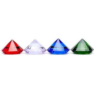 Tuin Suncatchers 10 stks Gemengde Kleuren 80mm Crystal Diamond Decoraties Handgemaakte Hanger Kettingen