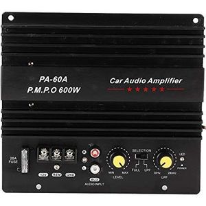 KSTE Auto-subwoofer, versterker voor auto, subwoofer, 12 V, 600 W, hoge prestaties, digitale audio