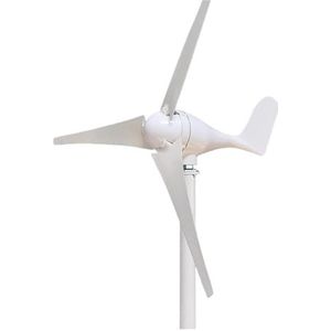 Windturbinegenerator, 400W Windgenerator 3/5 Blades 12V 24V for Thuisgebruik Monitoring En Stad Lamp Geluidsarm windturbine voor Terras, Marine, Camper, Chalet, Boot (Color : White, Size : 3 BLADES_
