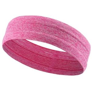 Ademende sporthoofdband: elastisch, zacht, wasbaar, effen kleur fitness haarband voor professionele yoga en hardloopactiviteiten