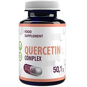 Quercetine Complex 500mg serving 120 Vegan Capsules 2 maand voorraad, hoge sterkte, GEEN GMO, vulstoffen of vulstoffen