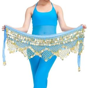 Buikdans Rok Taille Ketting Sieraden Vrouwen Buik Ketting Elegante Buikdans Taille Ketting Met Munt Lace-up Hip Sjaal Lichtgewicht Vrouwen Buikdans Kostuum, Eén maat, Synthetische vezels