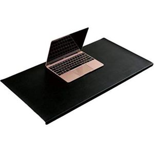 Bureauonderlegger multifunctionele 70 x 40 cm, PU-leer, waterdicht, XXL muismat met randbescherming voor kantoor en thuis
