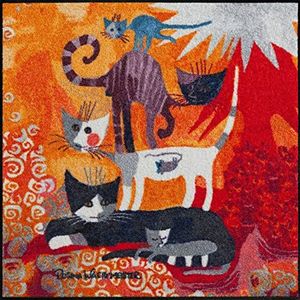 Salonloewe Rosina Wachtmeister deurmat Lifestyle kattentoren 85x85 cm SLD0871-085x085