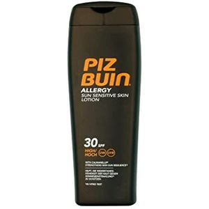 Piz Buin Allergy Sensitive Skin Sun Lotion SPF 30, Hydraterende Zonnecrème voor Gevoelige Huid, 200 ml