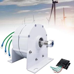 Permanent Magnet Electric Motor Generator Three Phase Alternator High Efficiency Gearless 600Rpm for Wind,3 Phase Gearless Permanent Magnet Generator Ac Alternator Water Wind Turbine Generator(6000W,4