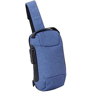 Compacte EDC Sling Bag, Waterdichte Slijtvaste Sling Bag Sterkte Weerstand voor Thuis Wandelen (Blauw)