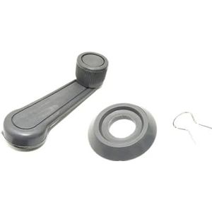 Power Window Regulator Auto Raamheffer Handbediende Hendel Auto Raamverbinding Kleur Hand 2 Hendel Universele Zwengel Deuropener(Gray)