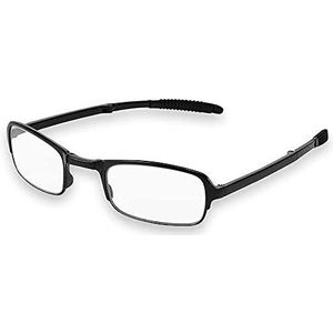 OcioDual Leesbril +1,50 zwart opvouwbare leesglazen opvouwbare leeshulp leeshulp anti-vermoeidheid presbyopisch