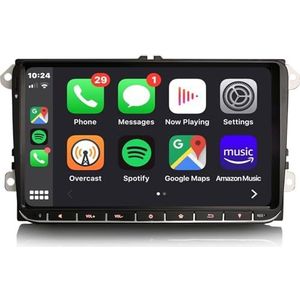 Erisin - 8-Core - Autoradio-navigatie - 4 + 64 GB - 9 inch IPS touchscreen - Voor VW Tiguan Golf 5 Golf 6 Polo Volkswagen Passat B5 Seat Leon