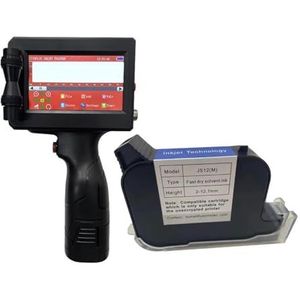 12,7 Mm Handheld Inkjetprinter 4,3-inch Touchscreen Met Inktpatroon(Cartridge)