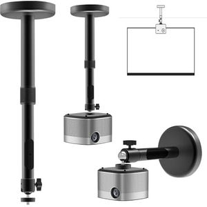 SUNOYA 2-in-1 projectorhouder voor plafond en muur, 360° draaibaar, tot 3 kg, plafondafstand 20 tot 40 cm