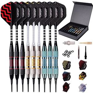 JGS Premium - 200 Stuks Dartpijlen Met Kunststof Punt Van 27 Mm Groen Zachte Dartpunten Voor Beginners En Hobbyisten