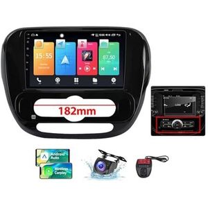 Voor Kia Soul 2 PS 2013-2019 Android 13 Carplay Autoradio, 9 inch Scherm Radio Wireless Android Auto Bluetooth 5.0 Handsfree 4G WiFi FM/RDS/DAB+ Radio HiFi Achteruitkijkcamera + DVR(A,NF-1)